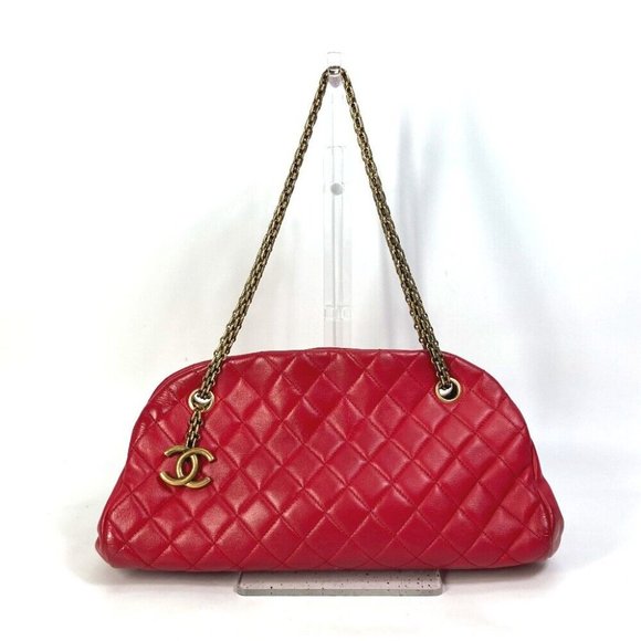 CHANEL CC CC Mark Matelasse Quilted Mini Boston Bag Double Chain Shoulder Bag - Picture 15 of 16